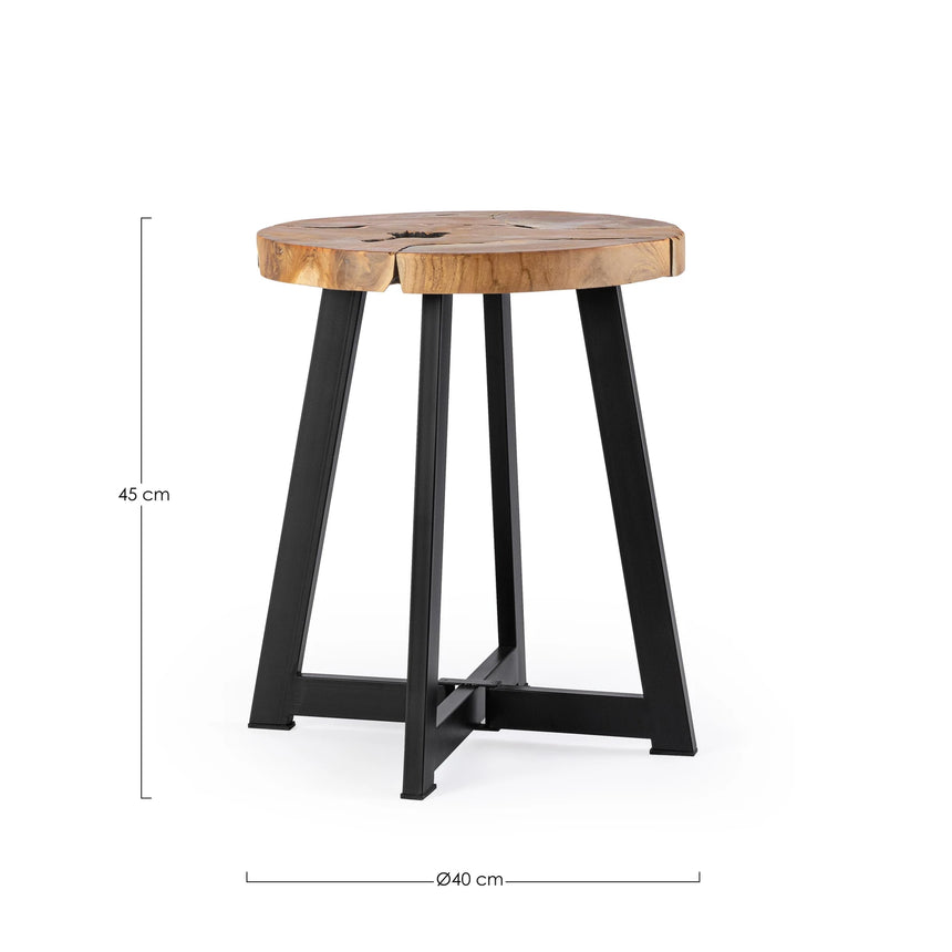 Couchtisch rund 40x40 Elwood - ZEN ZONE Furniture