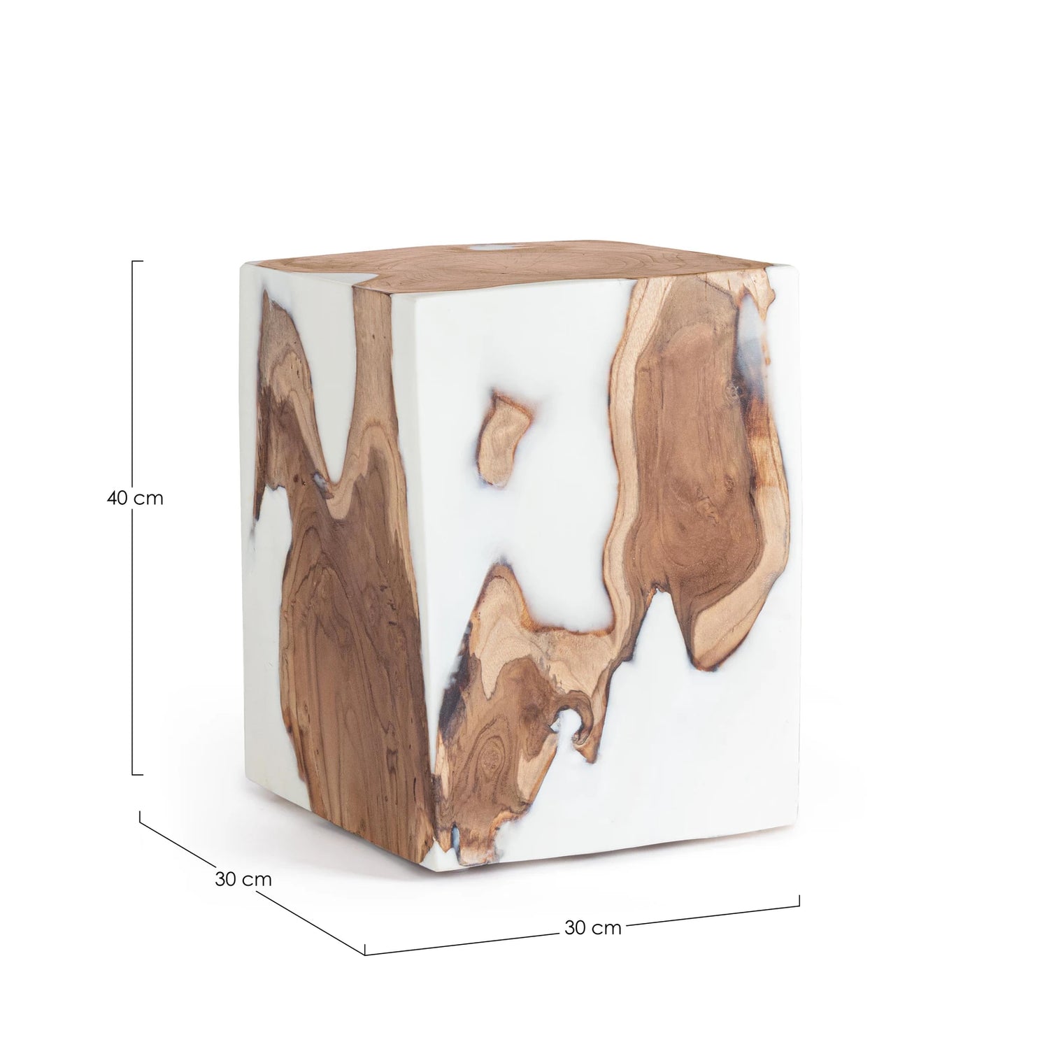 Beistelltisch Weiß 30x30 Melty - ZEN ZONE Furniture