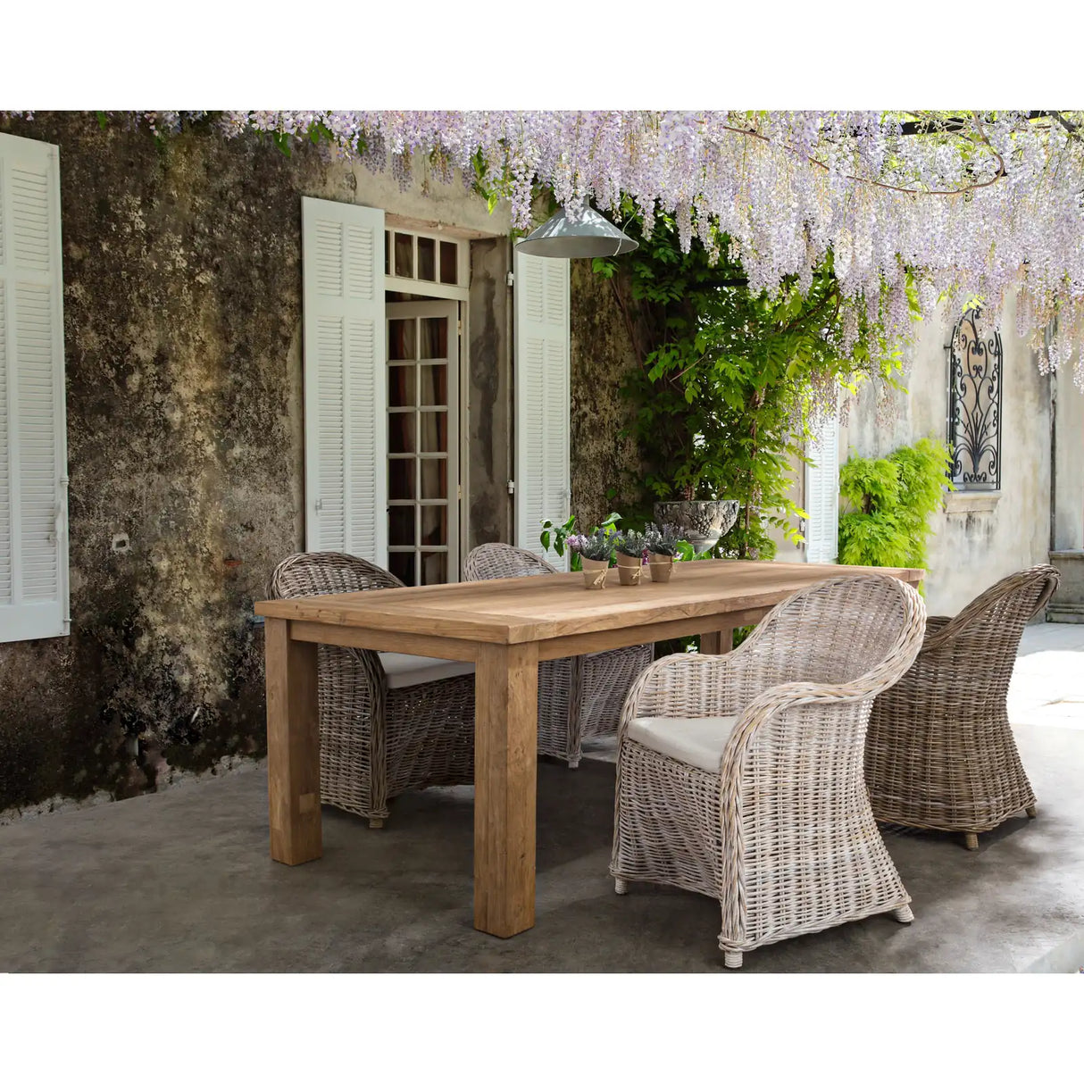 Outdoor Sessel mit Kissen Martin New Natural - ZEN ZONE Furniture