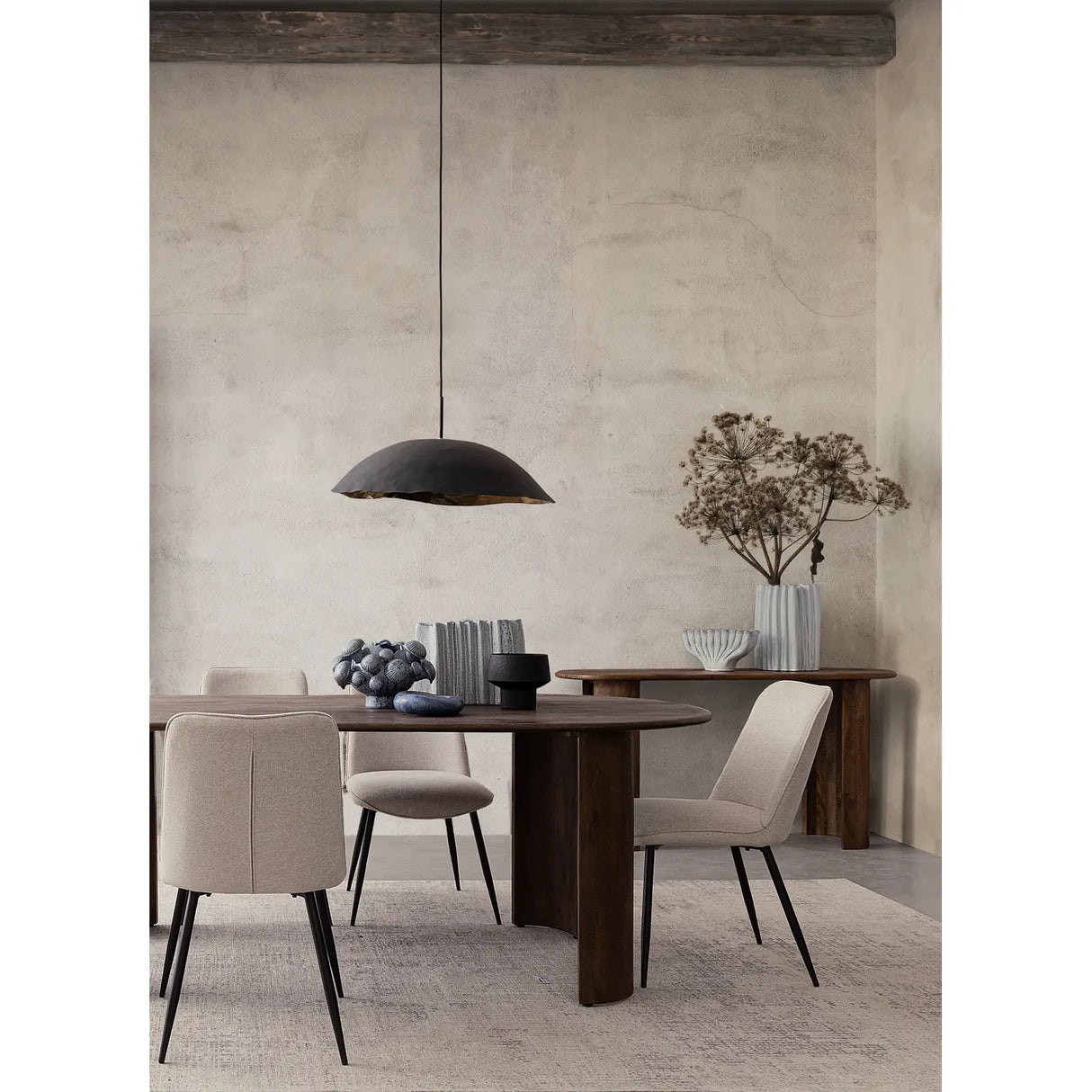 Essstuhl Cora Schwarz/Beige - ZEN ZONE Furniture