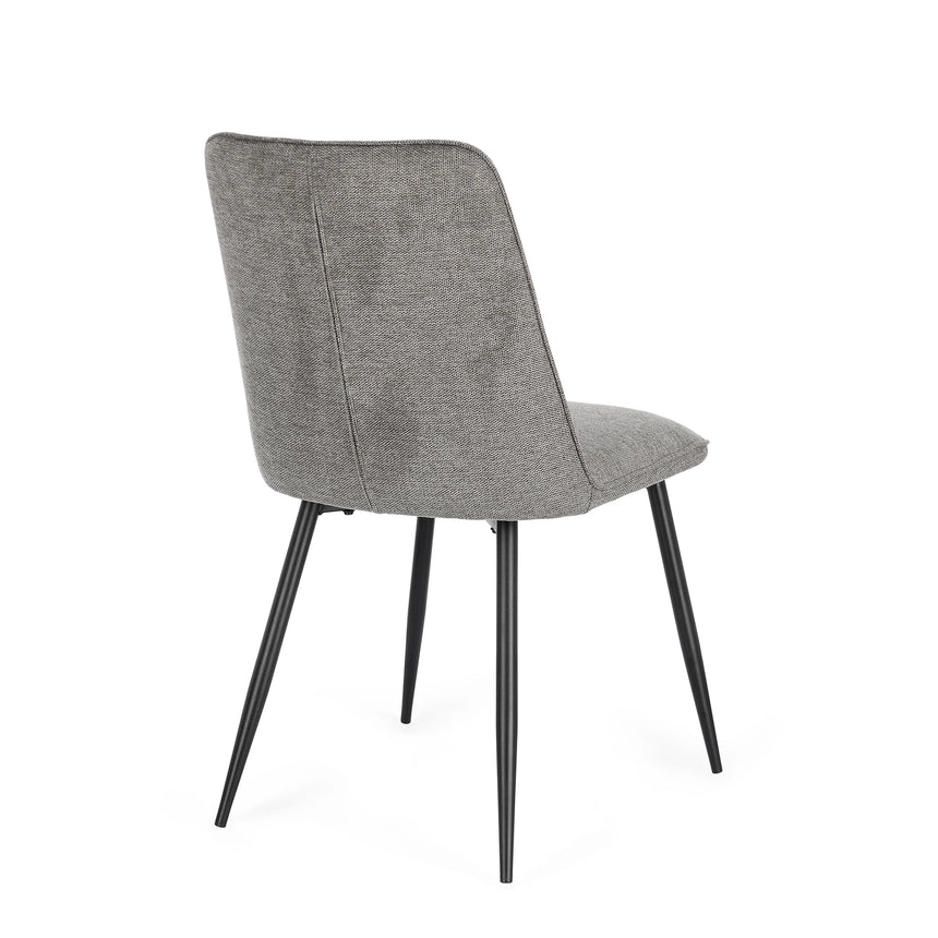 Essstuhl Cora Schwarz/Dunkelgrau - ZEN ZONE Furniture
