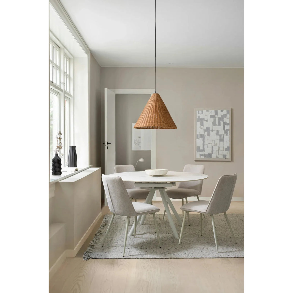 Cora Stuhl Beige/Beige - ZEN ZONE Furniture