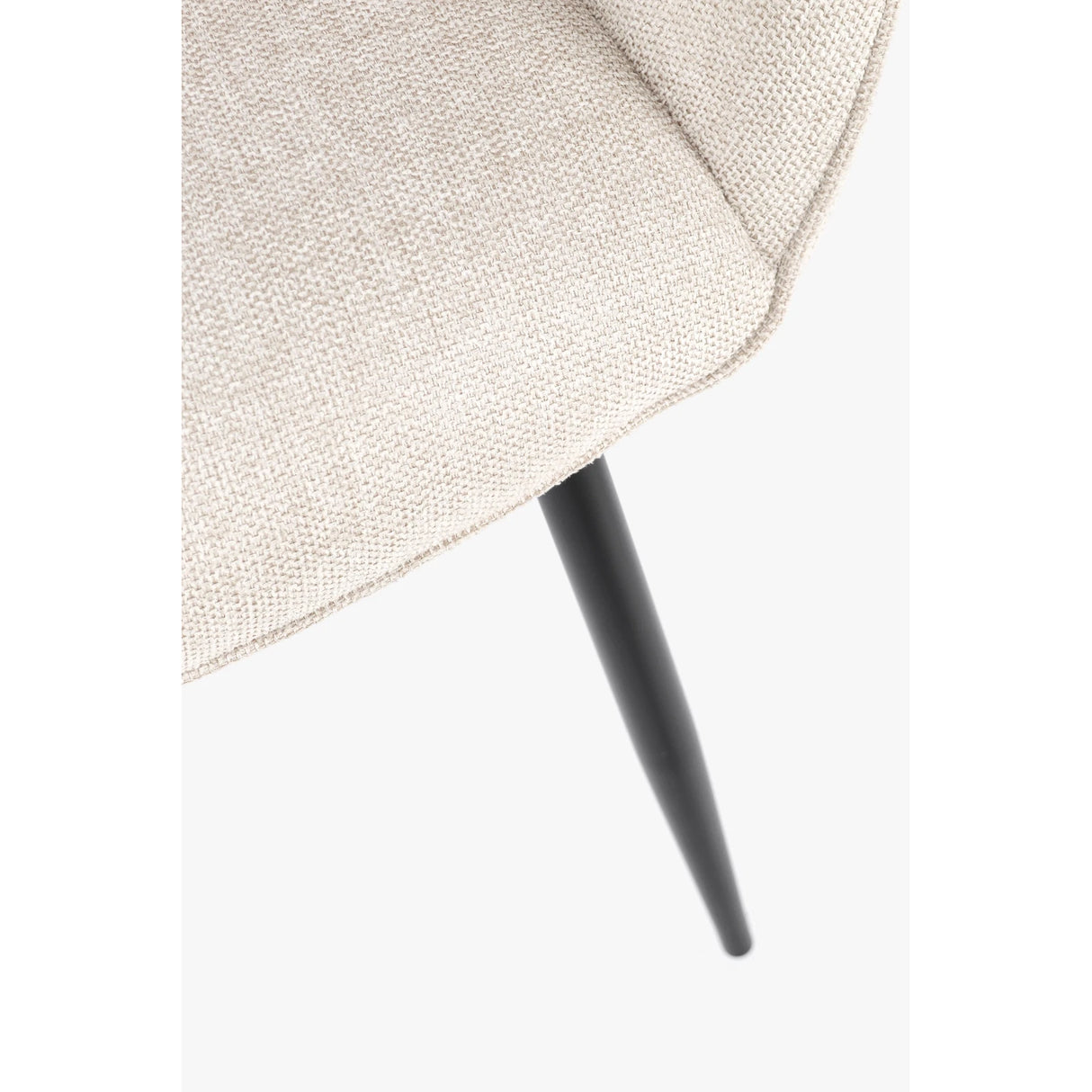 Essstuhl mit Armlehne Cora Schwarz/Beige - ZEN ZONE Furniture