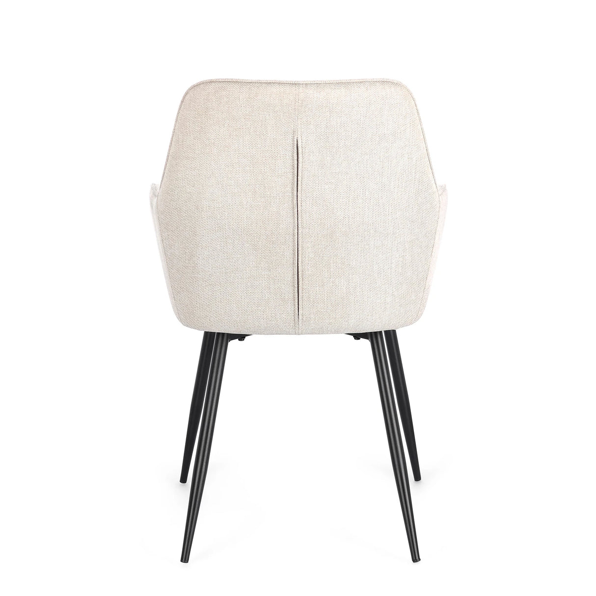 Essstuhl mit Armlehne Cora Schwarz/Beige - ZEN ZONE Furniture