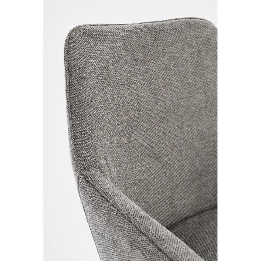 Essstuhl mit Armlehne Cora Schwarz/Beige - ZEN ZONE Furniture