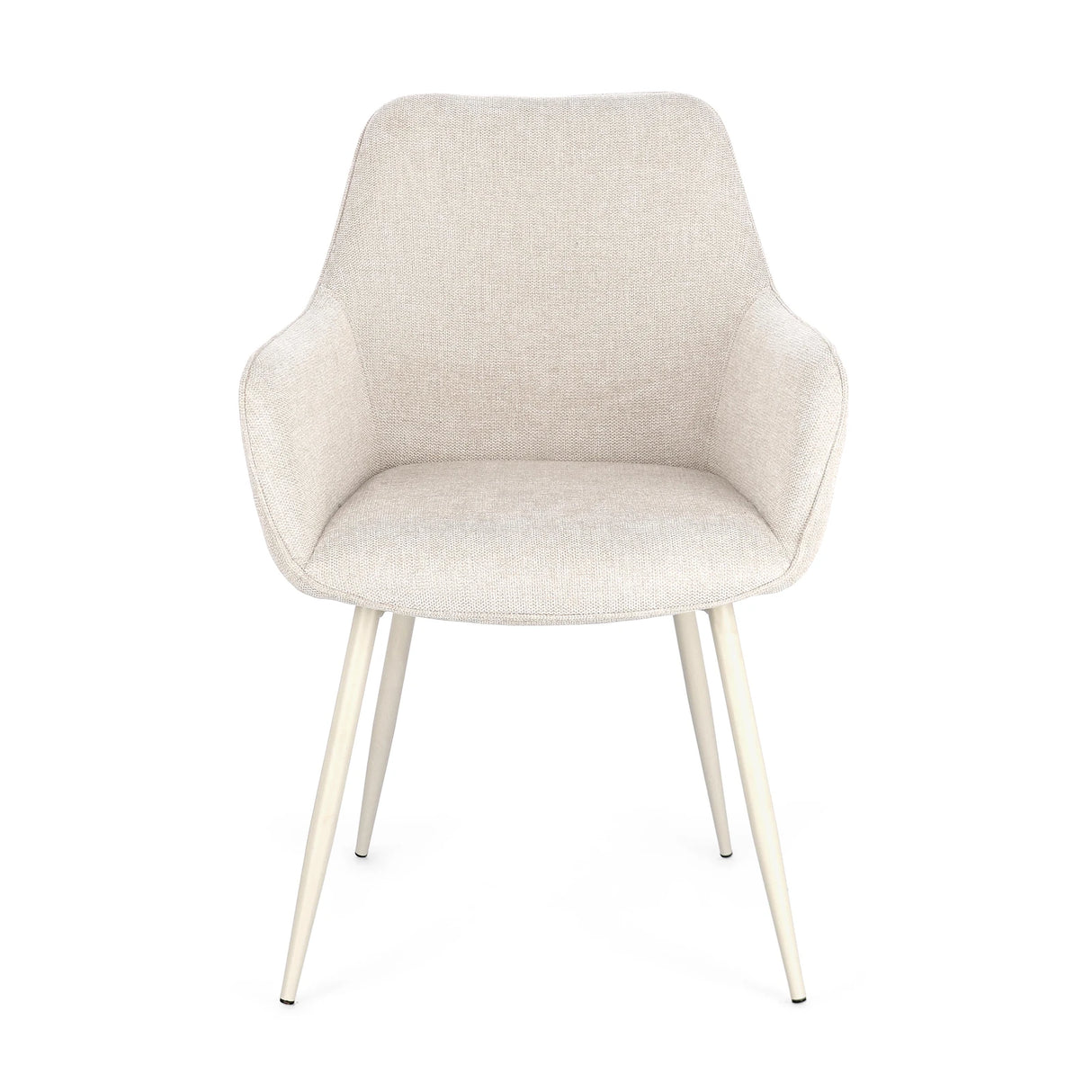 Essstuhl mit Armlehne Cora Beige/Beige - ZEN ZONE Furniture