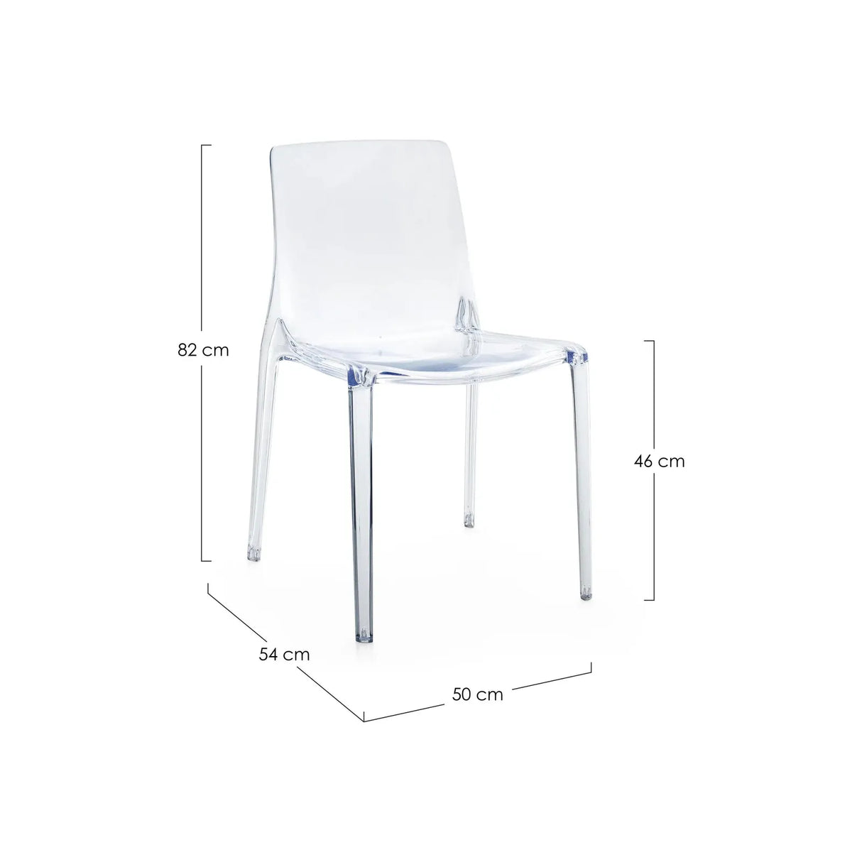 Adele Stuhl Transparent - ZEN ZONE Furniture