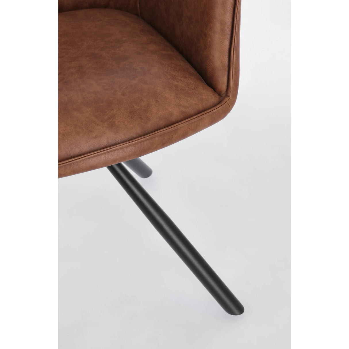 Essstuhl drehbar mit Armlehne Breval Hellbraun - ZEN ZONE Furniture