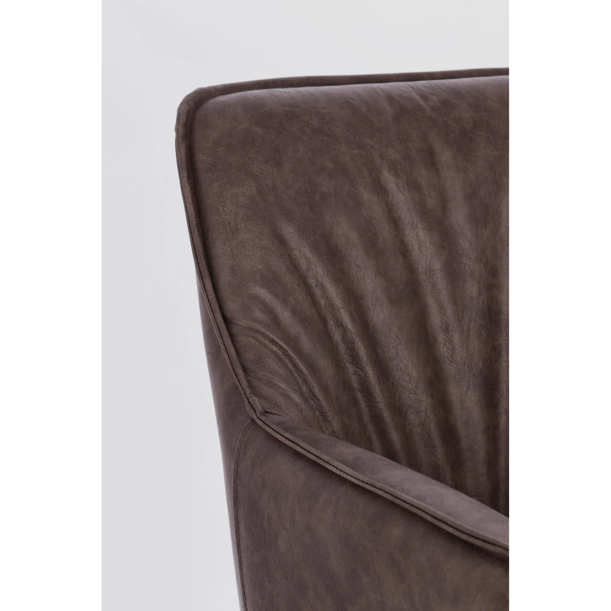 Essstuhl drehbar mit Armlehne Breval Dunkelbraun - ZEN ZONE Furniture