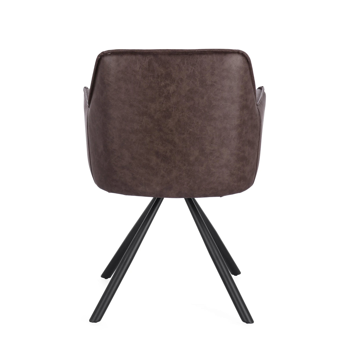 Essstuhl drehbar mit Armlehne Breval Dunkelbraun - ZEN ZONE Furniture