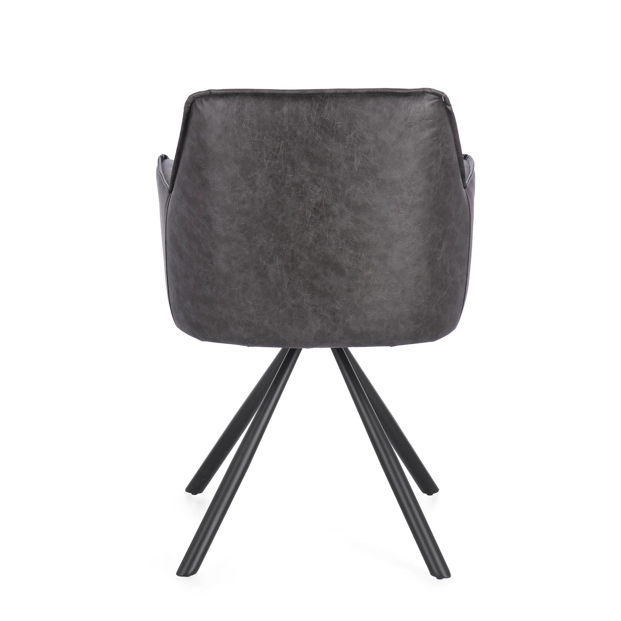 Essstuhl drehbar mit Armlehne Breval Grau - ZEN ZONE Furniture