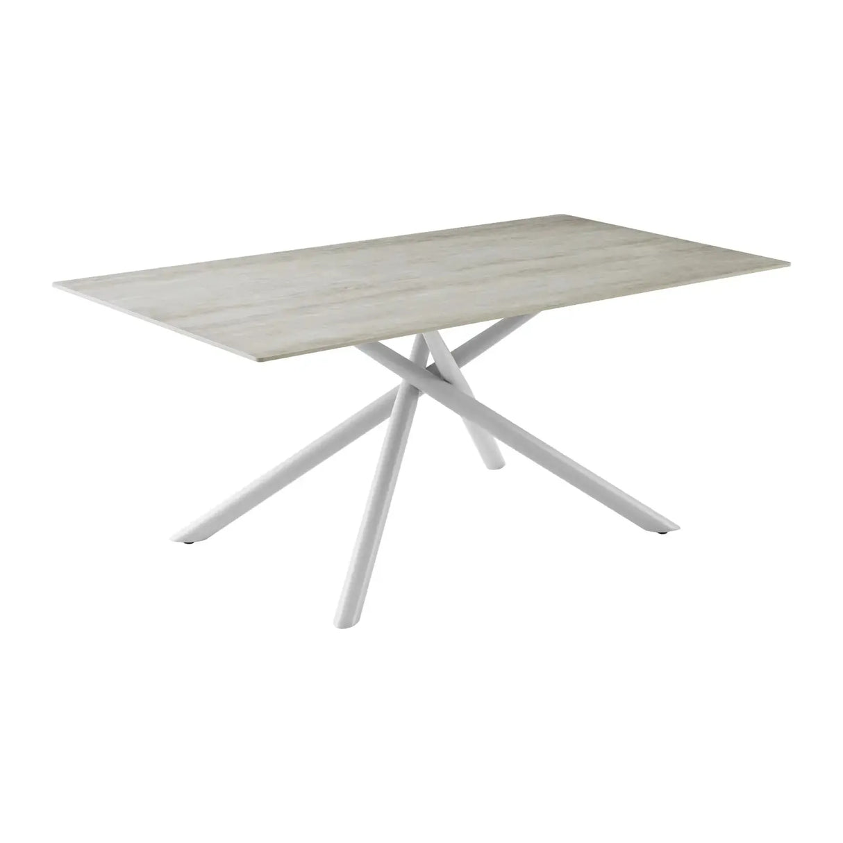 Tisch Argita Marmor-Effekt Beige 180x90 cm - ZEN ZONE Furniture