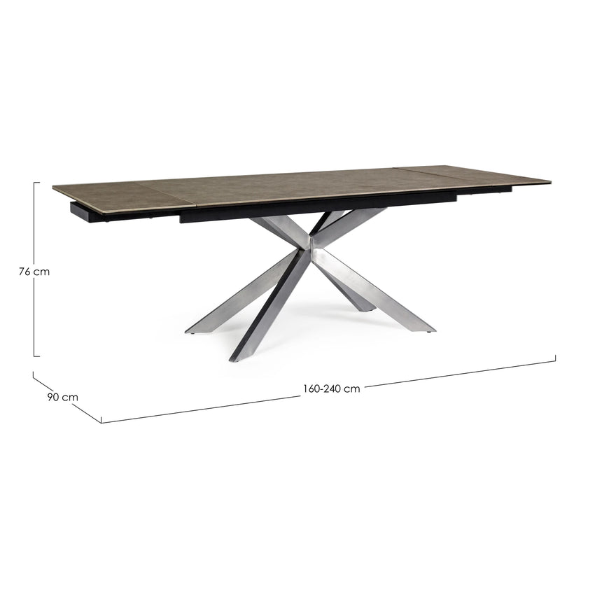Esstisch ausziehbar 160-240x90cm Arzachel - ZEN ZONE Furniture