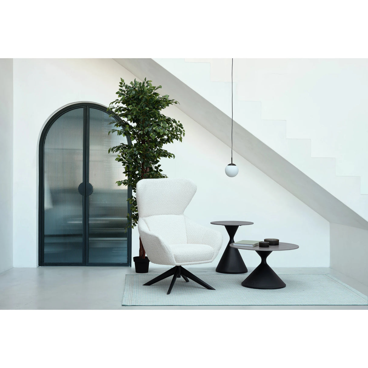 Couchtisch rund 70x70 Schwarz Joona - ZEN ZONE Furniture