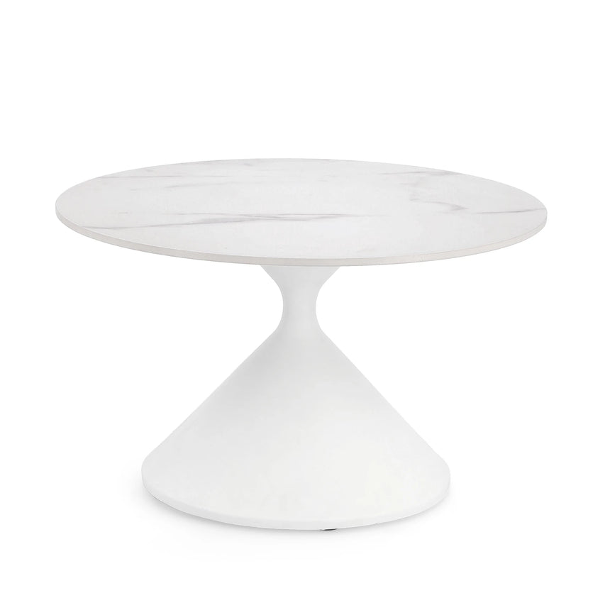 Couchtisch rund 70x70 Weiß Joona - ZEN ZONE Furniture