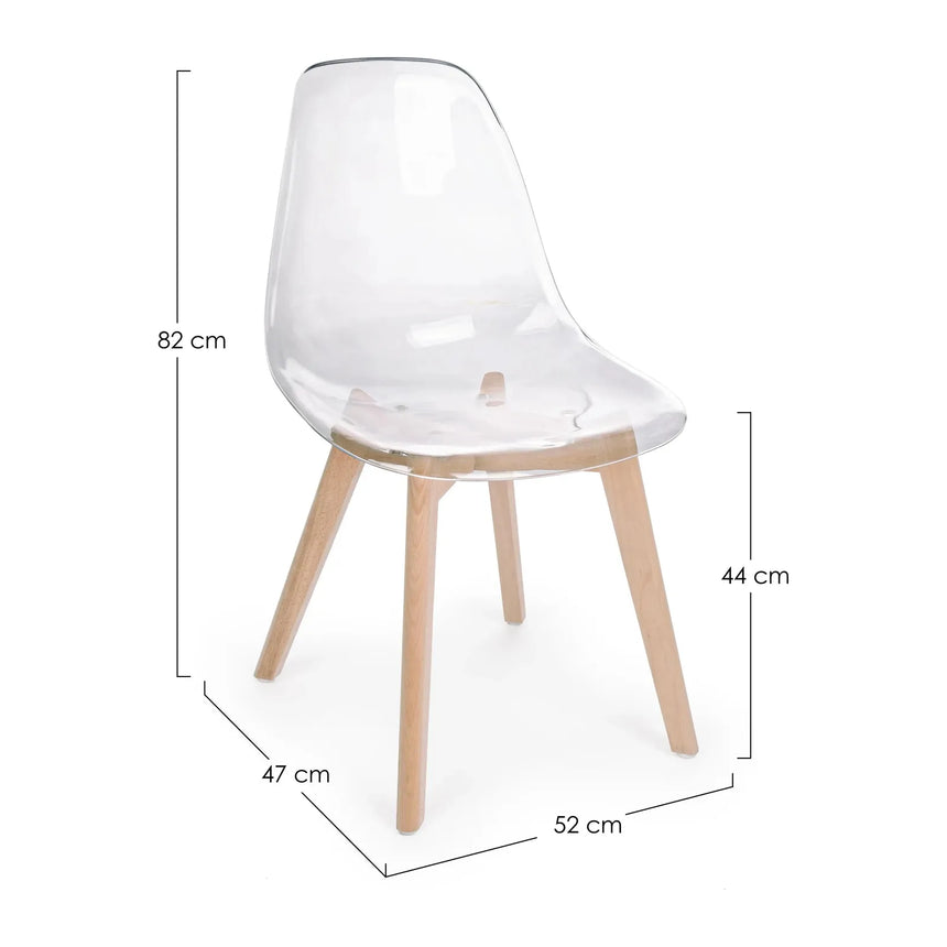 Transparenter Stuhl Einfach - ZEN ZONE Furniture