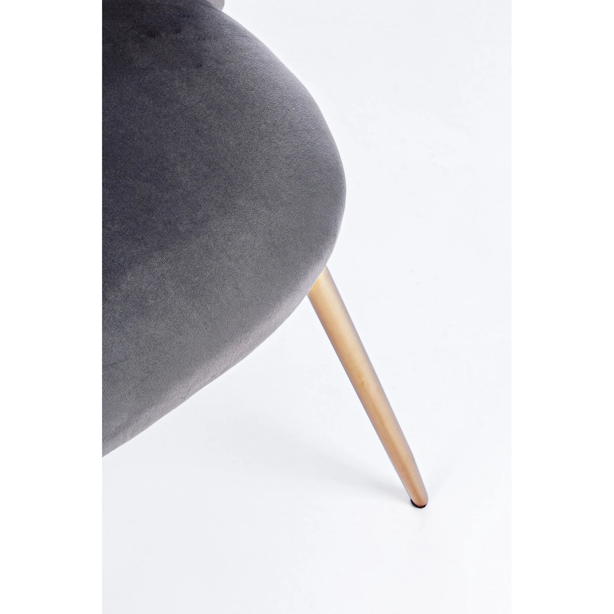 Essstuhl Tanya Samt Dunkelgrau - ZEN ZONE Furniture