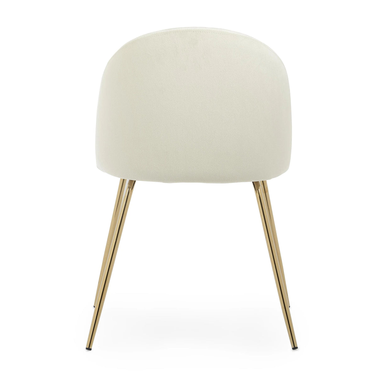 Essstuhl Tanya Samt Weiß - ZEN ZONE Furniture