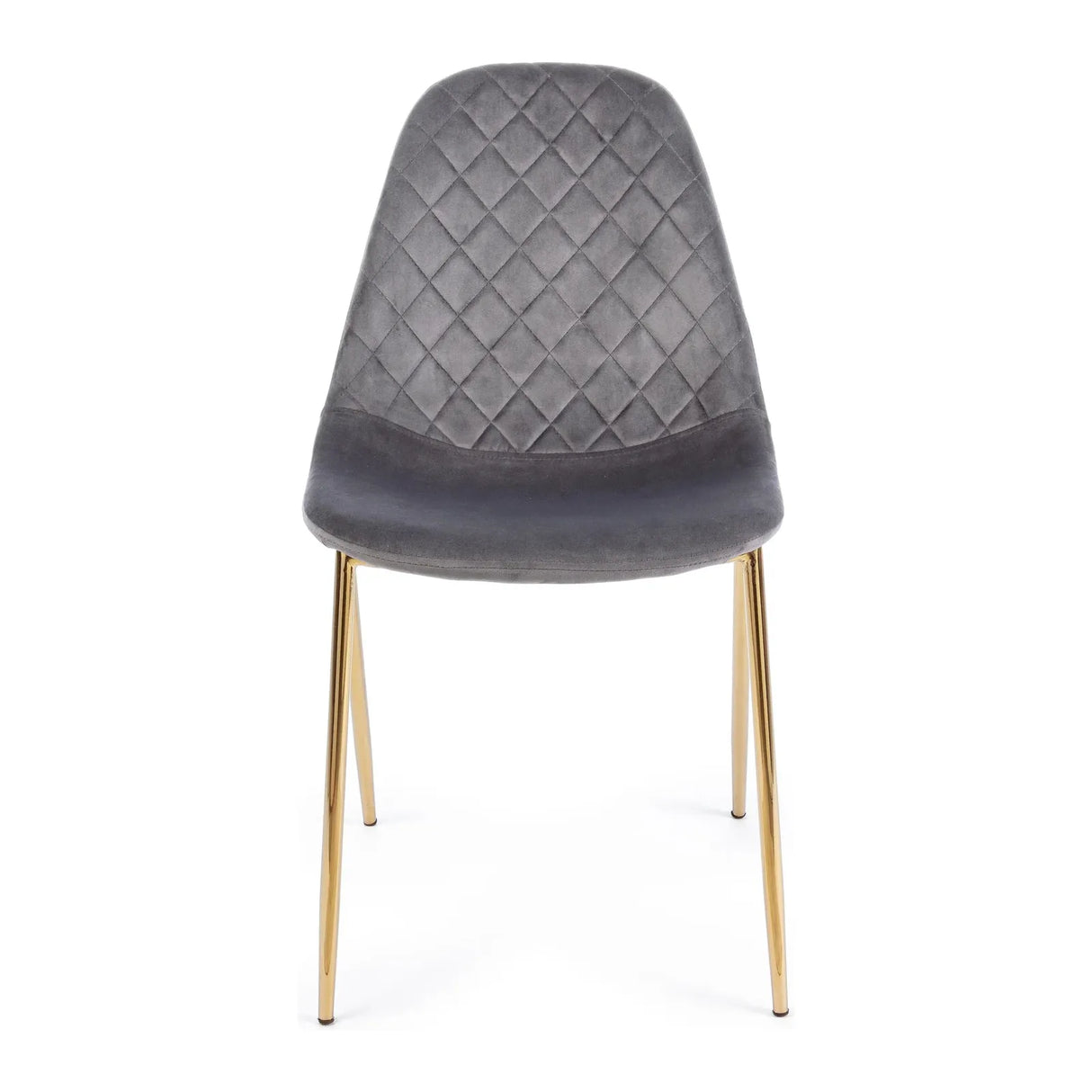 Frottee Stuhl Samt Dunkelgrau - ZEN ZONE Furniture