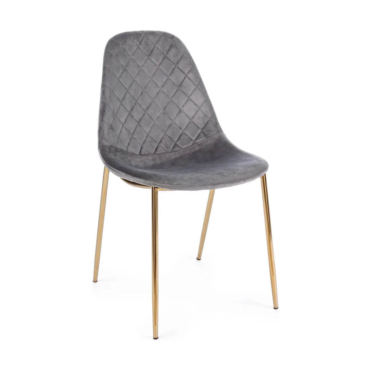 Frottee Stuhl Samt Dunkelgrau - ZEN ZONE Furniture