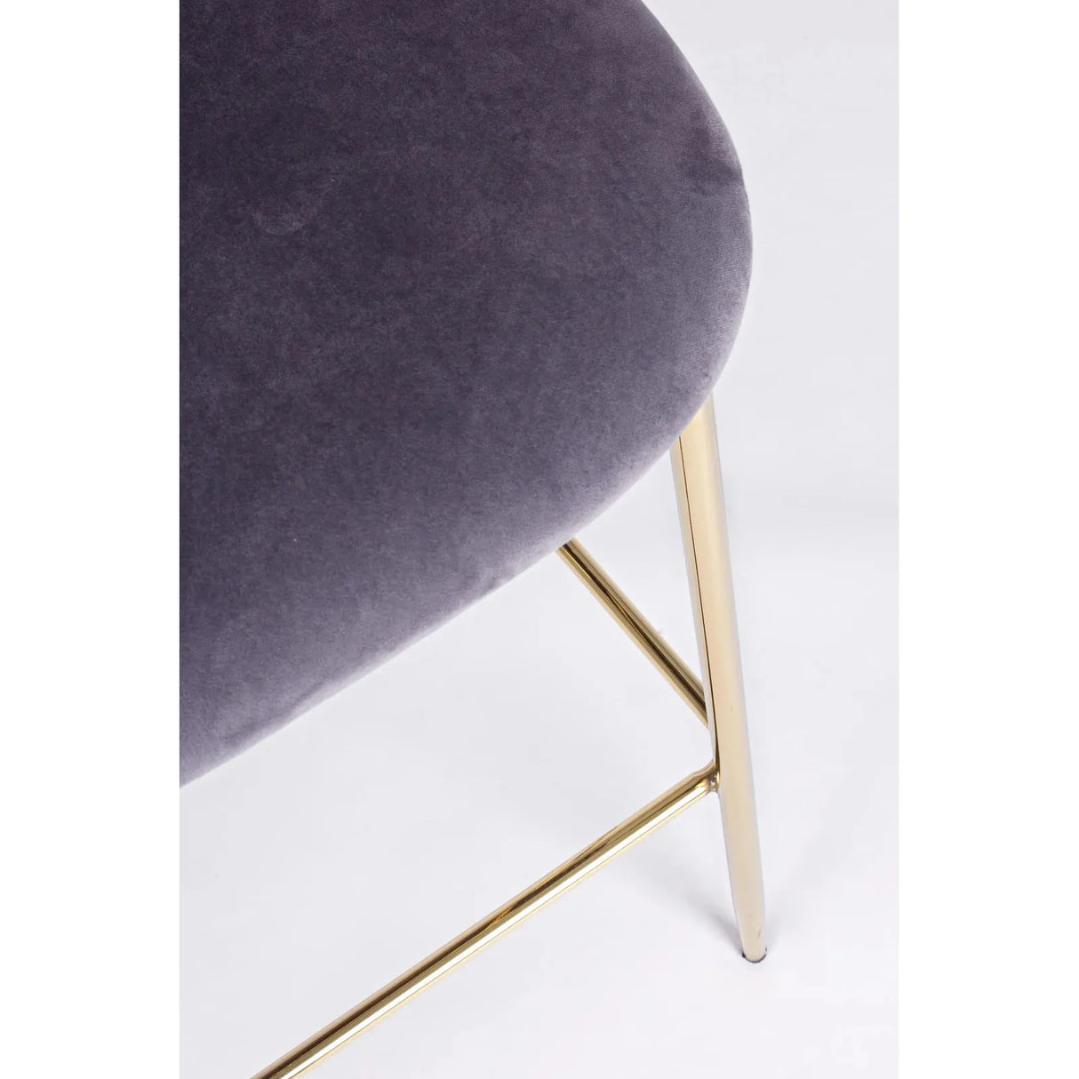 Barhocker aus dunkelgrauem Samt Tragen - ZEN ZONE Furniture