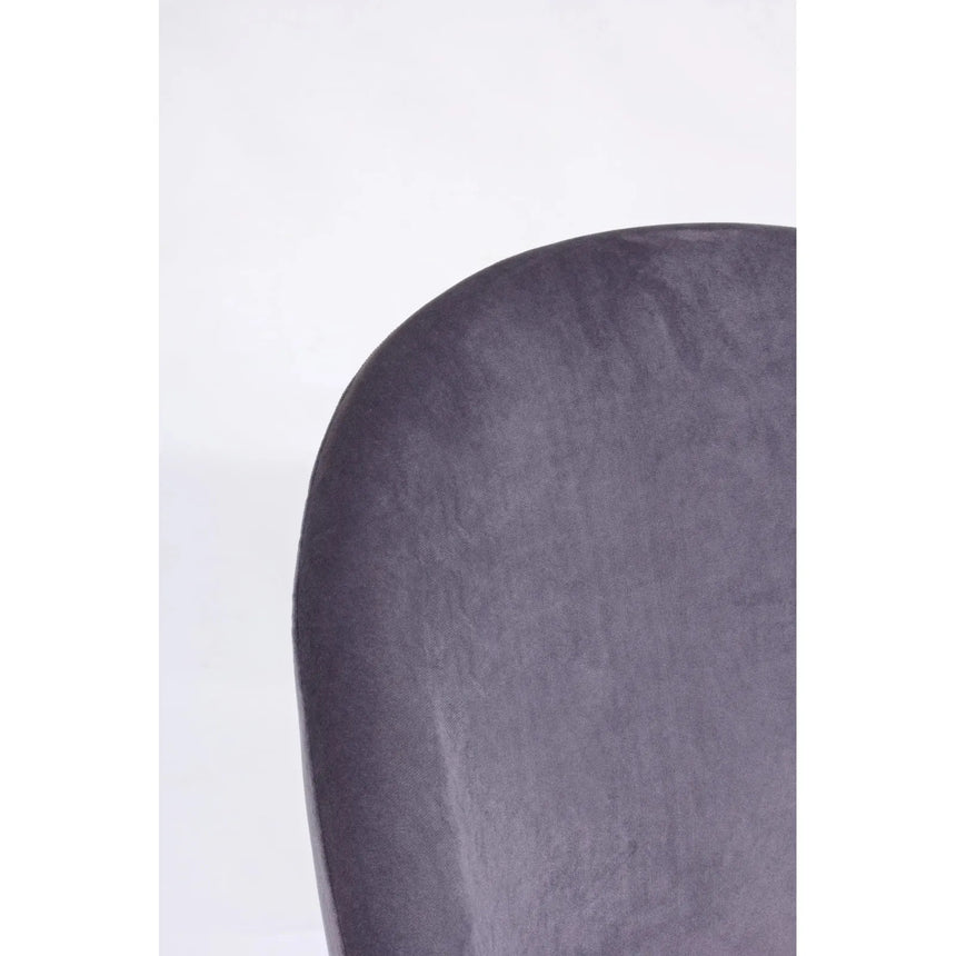 Barhocker aus dunkelgrauem Samt Tragen - ZEN ZONE Furniture