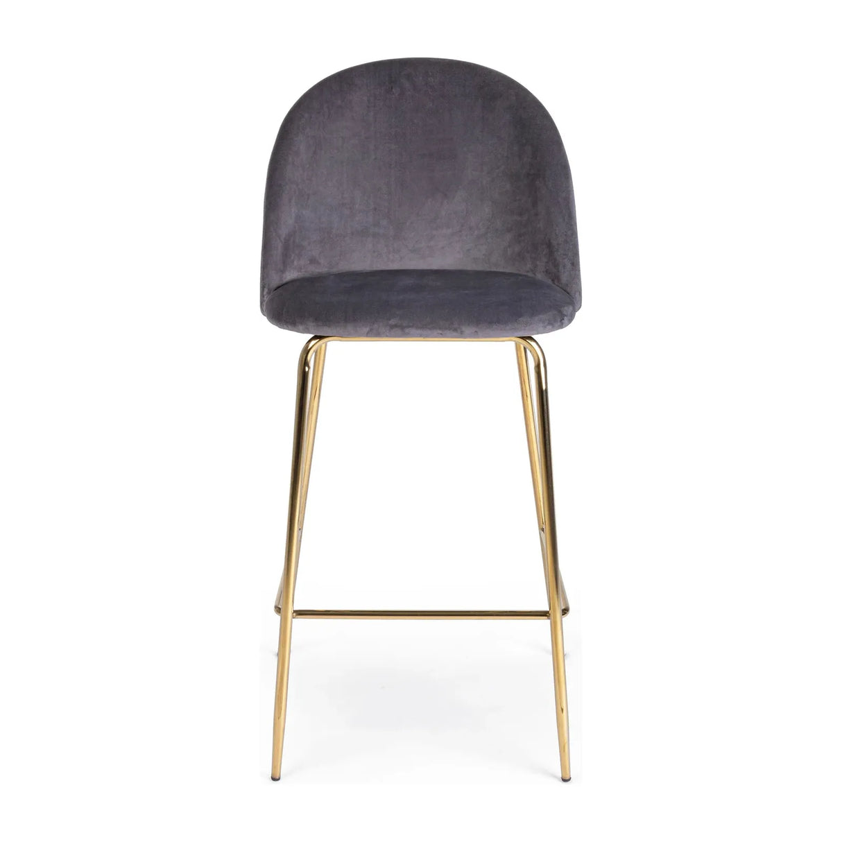 Barhocker aus dunkelgrauem Samt Tragen - ZEN ZONE Furniture