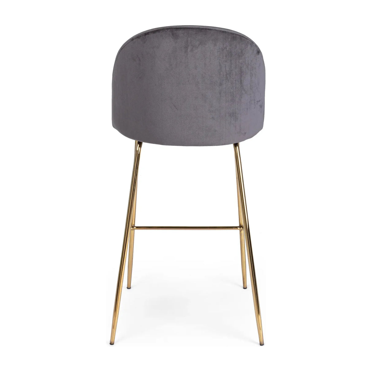 Barhocker aus dunkelgrauem Samt Tragen - ZEN ZONE Furniture