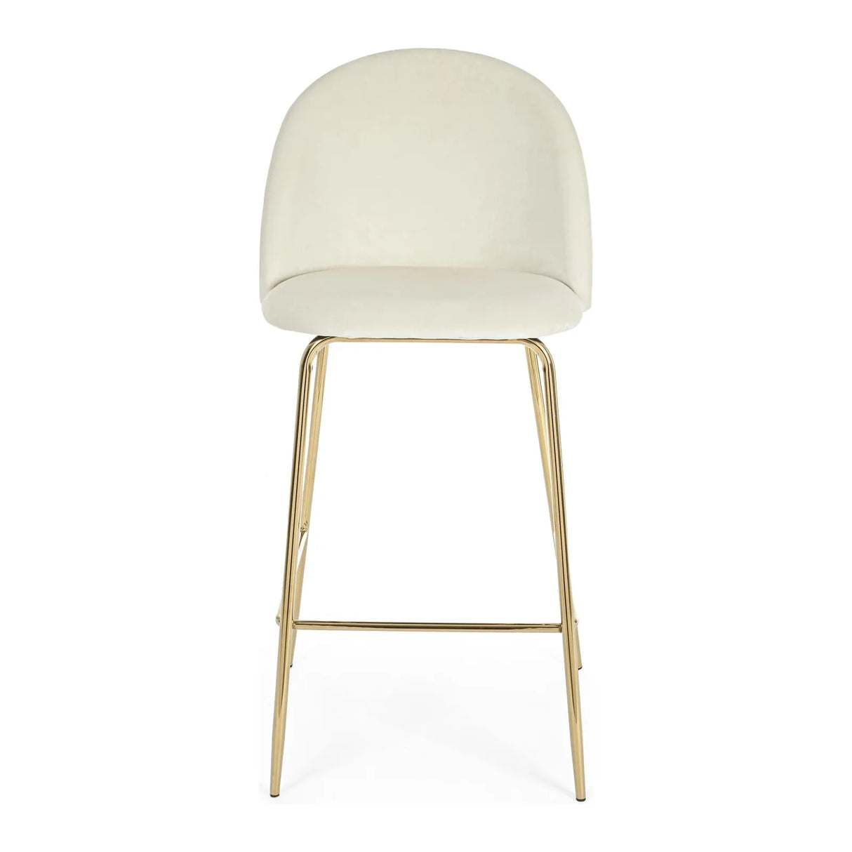 Barhocker aus weissem Samt Tragen - ZEN ZONE Furniture