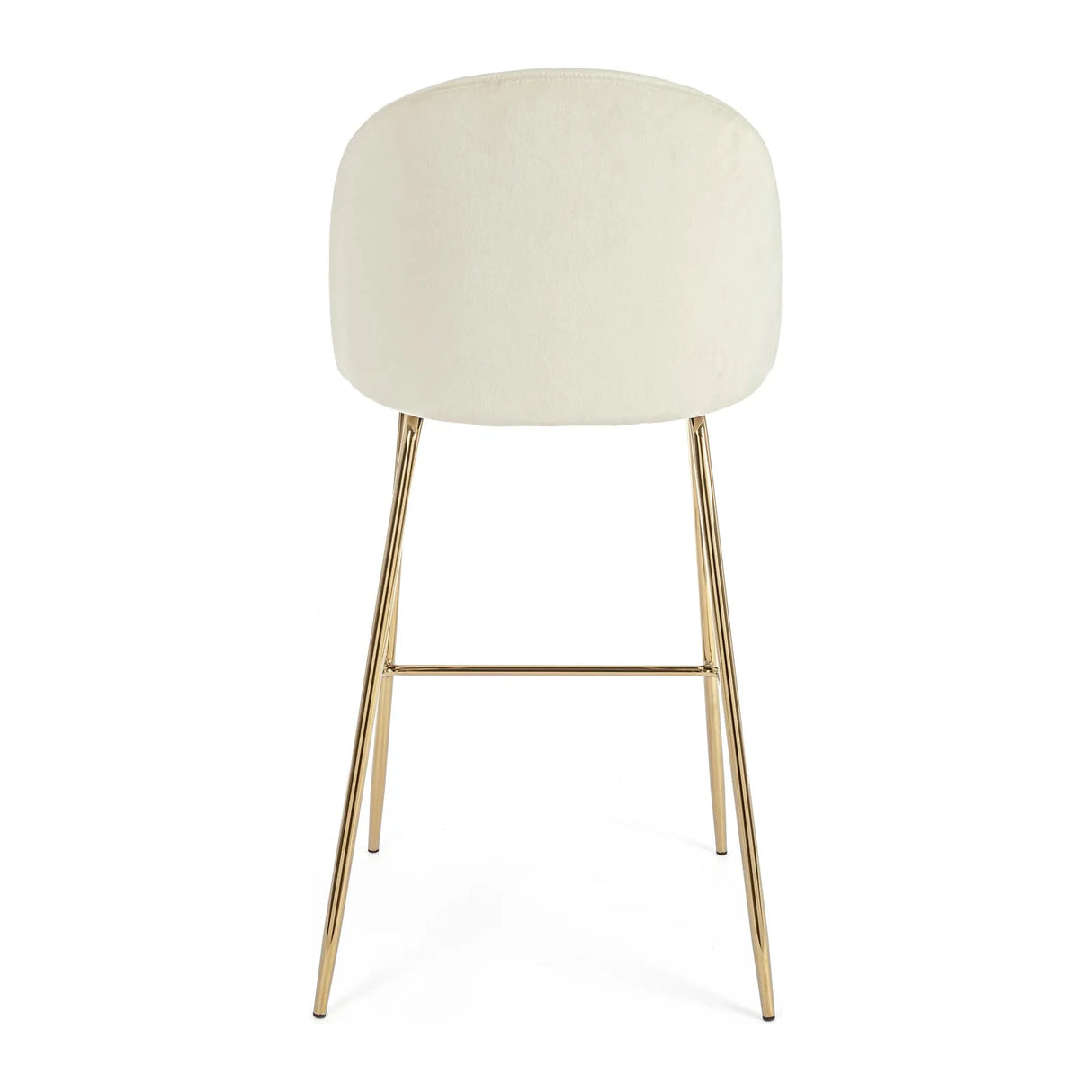 Barhocker aus weissem Samt Tragen - ZEN ZONE Furniture