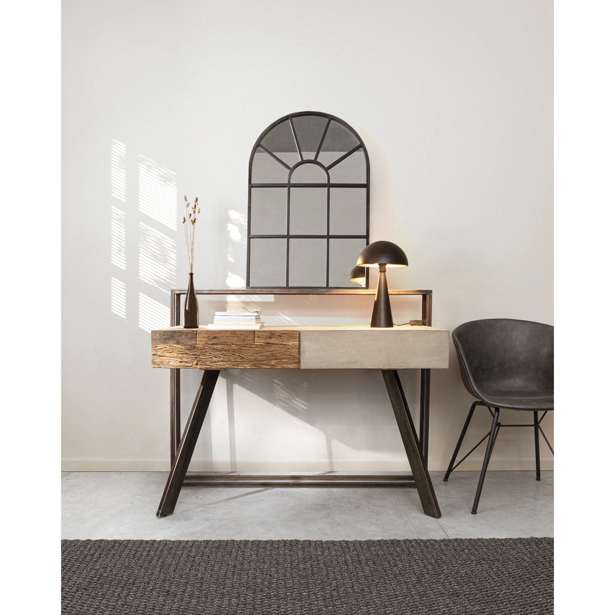 Essstuhl Warhol PU Anthrazit Vintage - ZEN ZONE Furniture