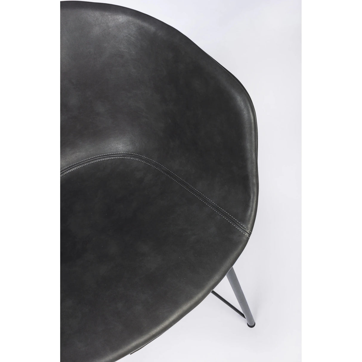 Essstuhl Warhol PU Anthrazit Vintage - ZEN ZONE Furniture