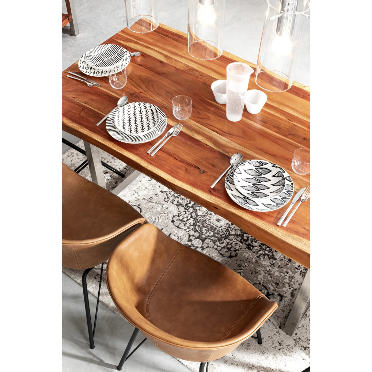 Essstuhl Warhol PU Leder Vintage - ZEN ZONE Furniture