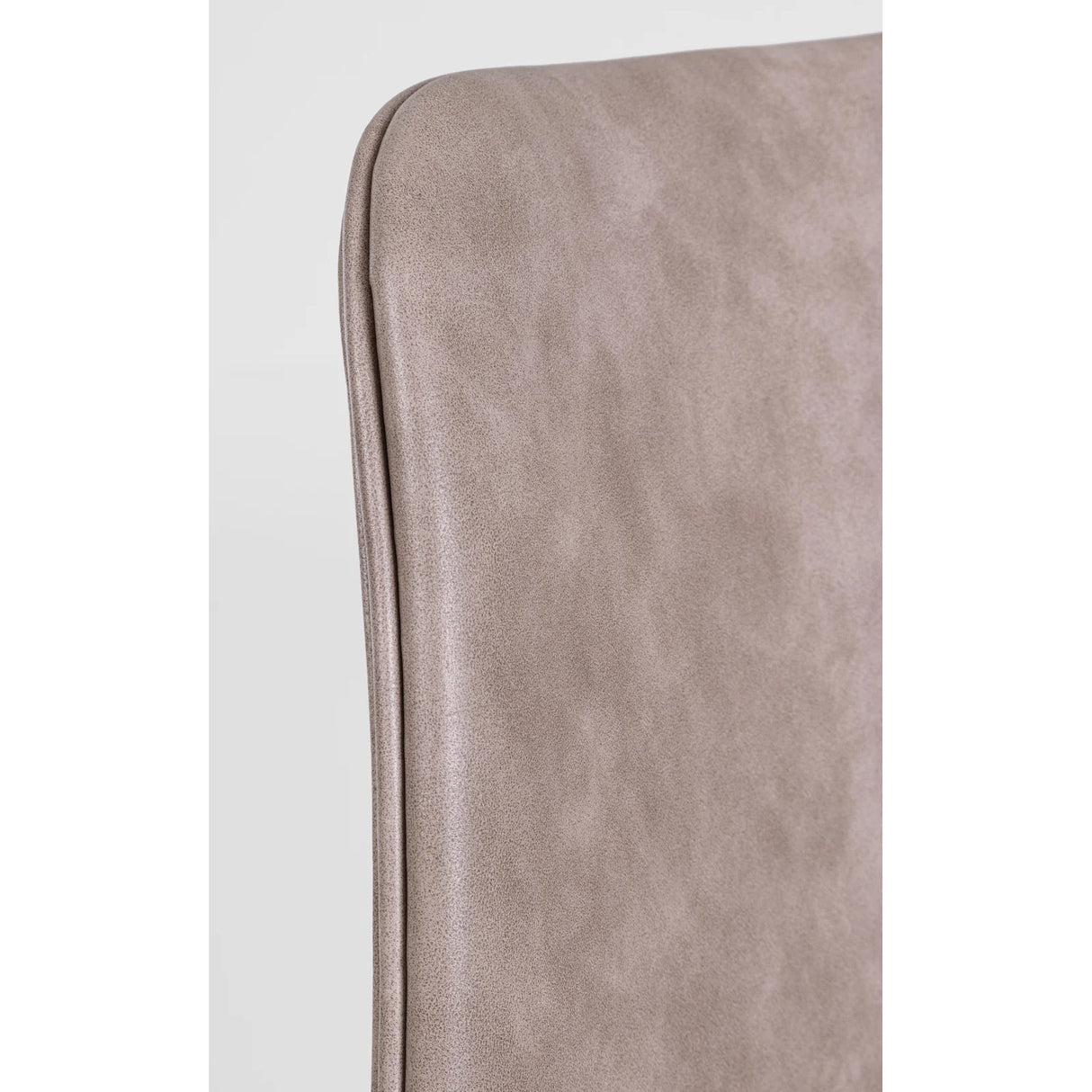 Essstuhl Kyra PU Vintage Beige Gestell Schwarz - ZEN ZONE Furniture