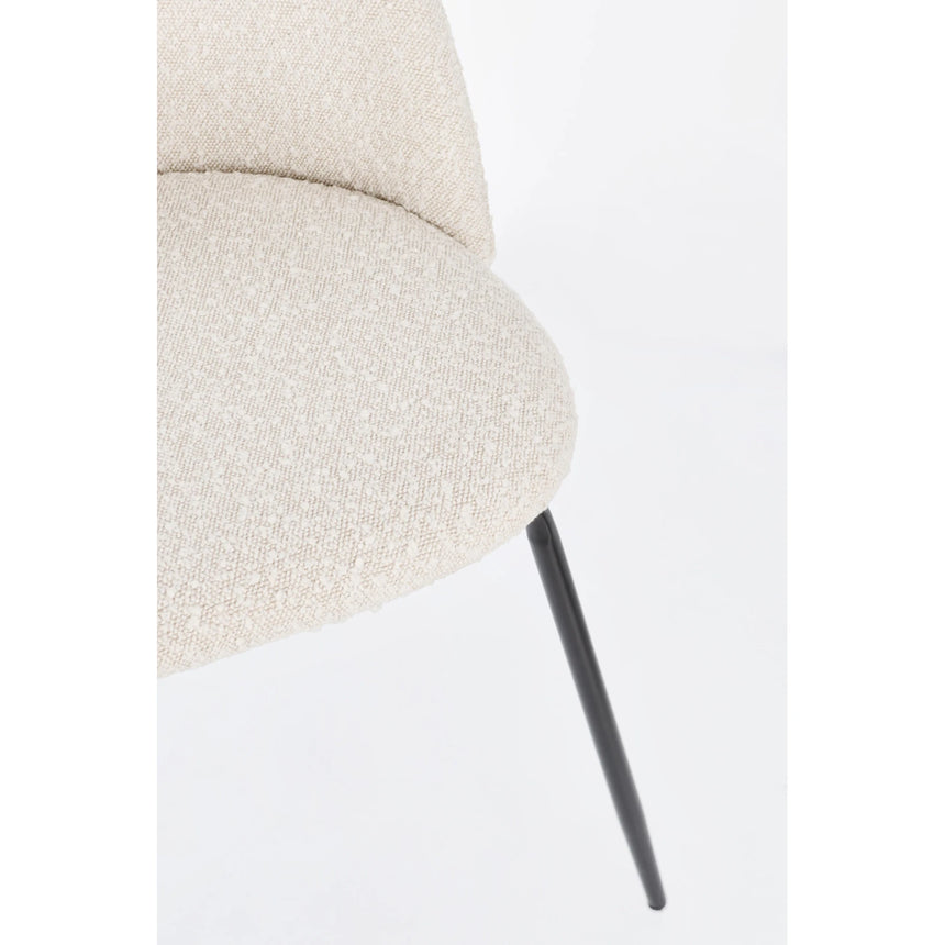 Essstuhl Tanya Schwarz/Elfenbein - ZEN ZONE Furniture