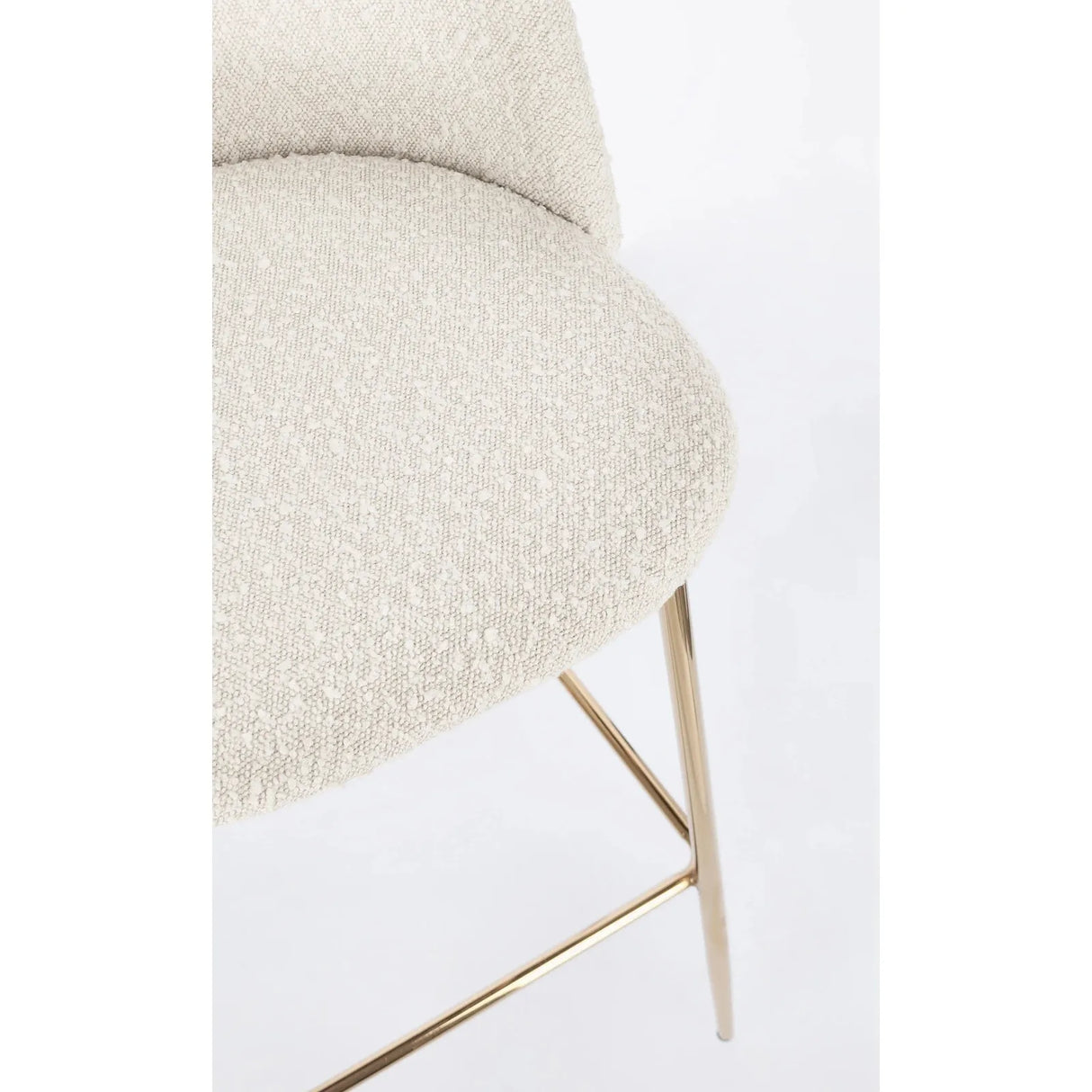 Barhocker in Gold und Elfenbeinoptik Tragen - ZEN ZONE Furniture