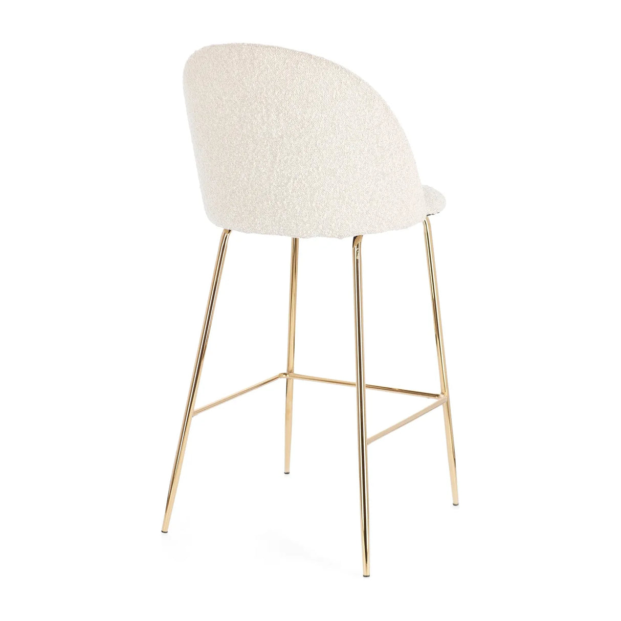 Barhocker in Gold und Elfenbeinoptik Tragen - ZEN ZONE Furniture