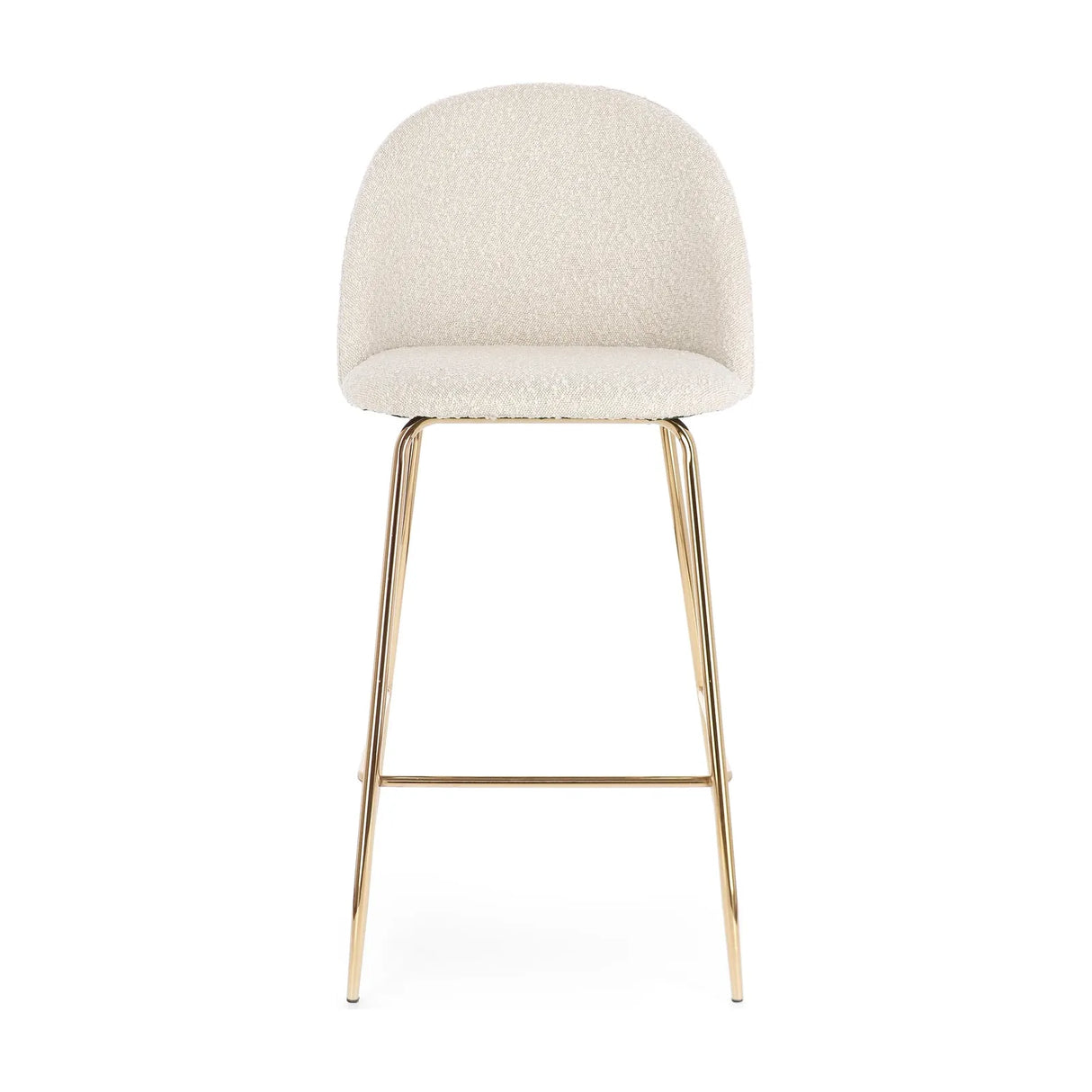 Barhocker in Gold und Elfenbeinoptik Tragen - ZEN ZONE Furniture