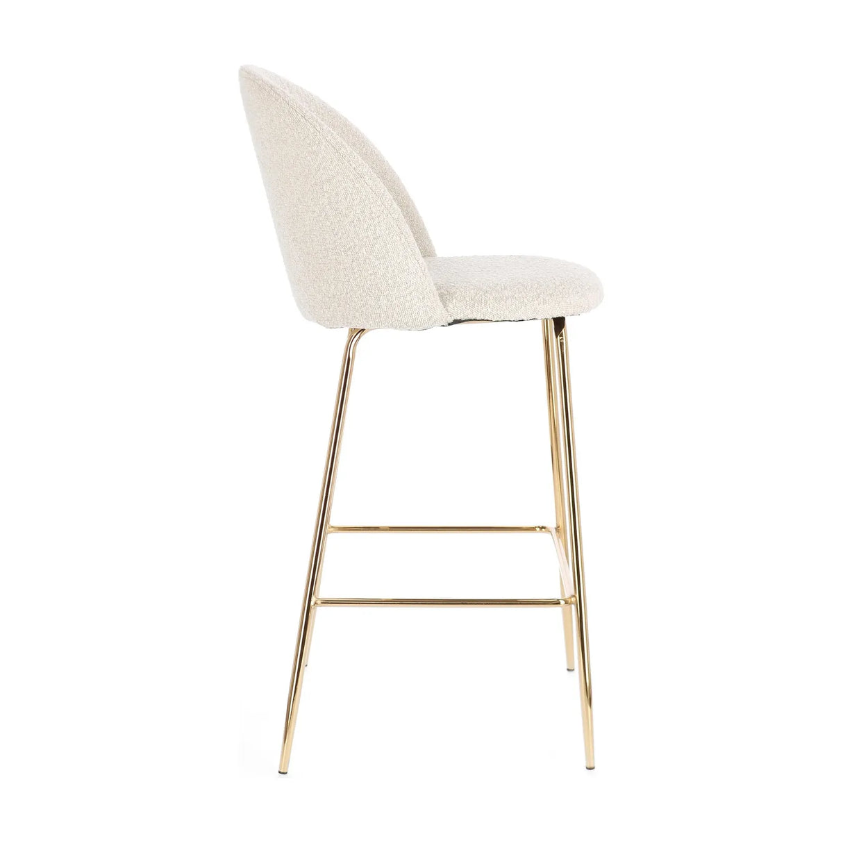 Barhocker in Gold und Elfenbeinoptik Tragen - ZEN ZONE Furniture