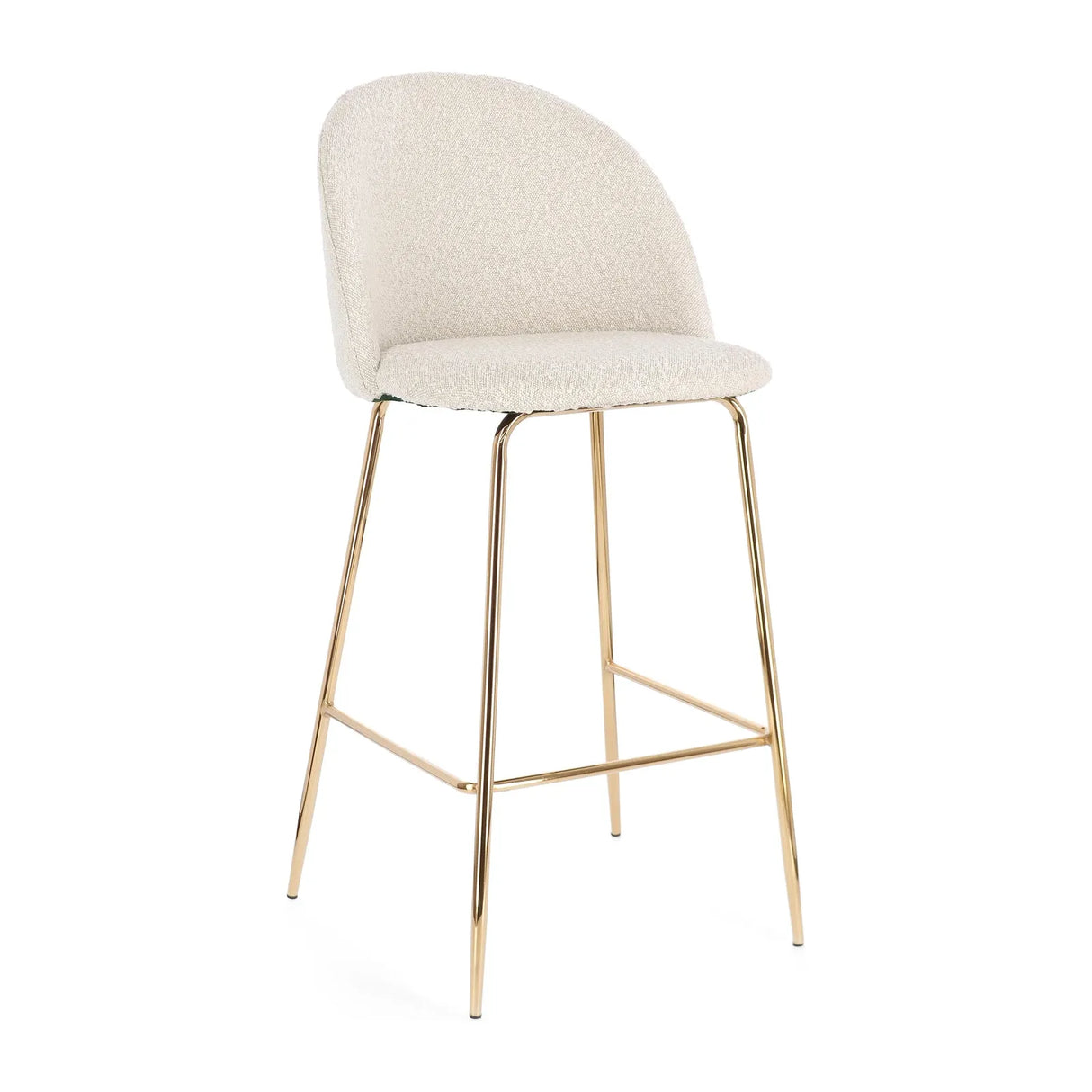 Barhocker in Gold und Elfenbeinoptik Tragen - ZEN ZONE Furniture