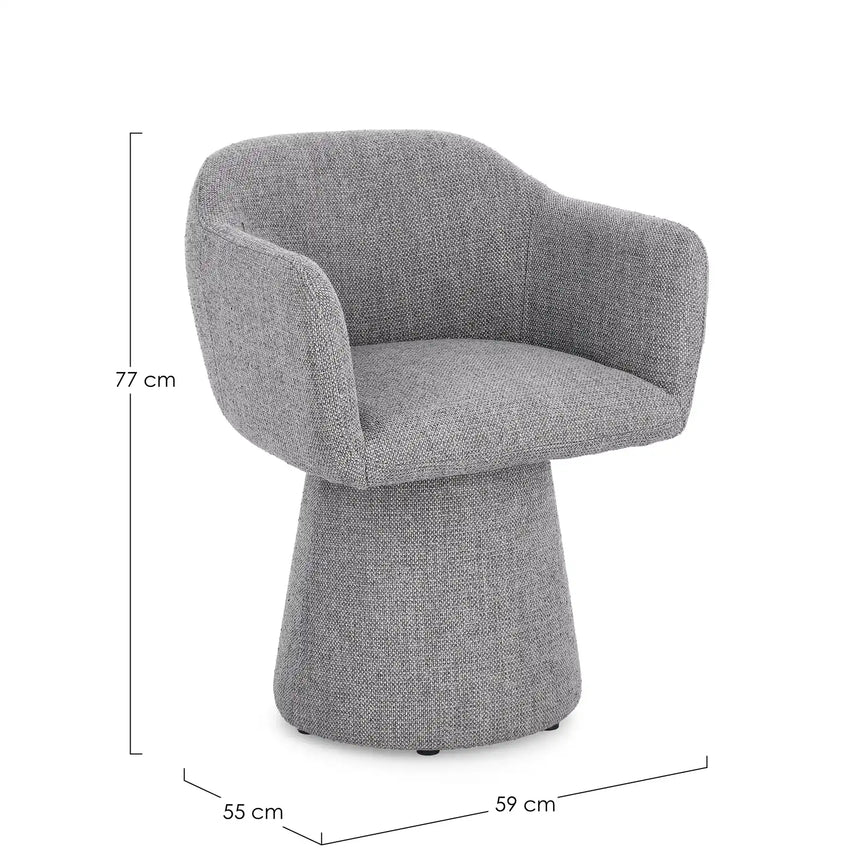 Drehstuhl Lottie Dunkelgrau - ZEN ZONE Furniture