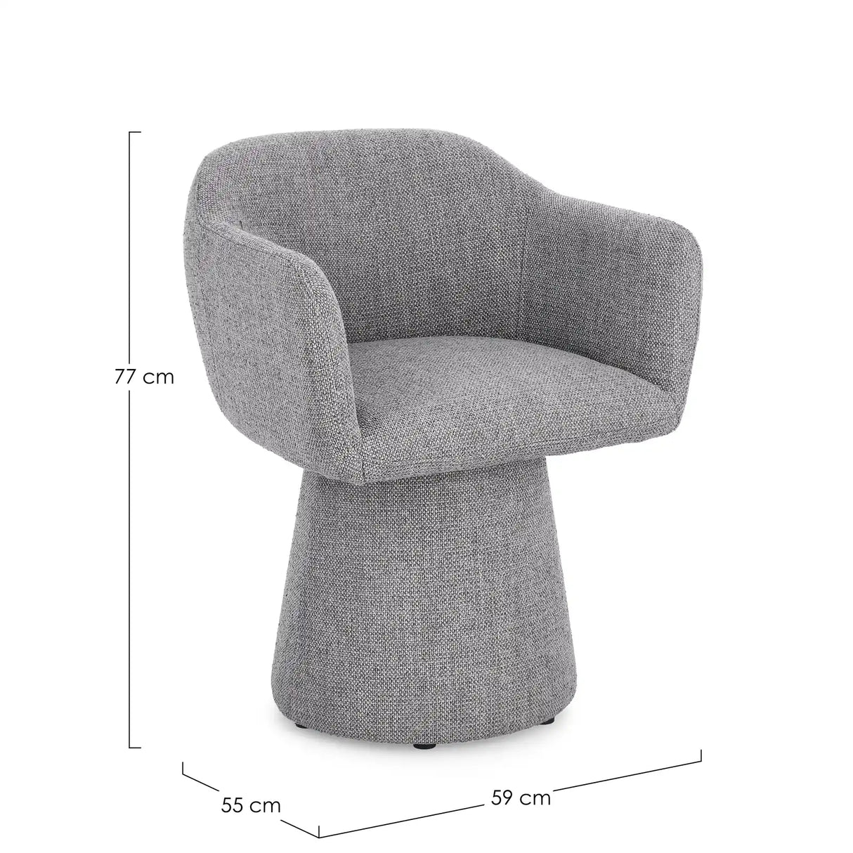 Drehstuhl Lottie Dunkelgrau - ZEN ZONE Furniture