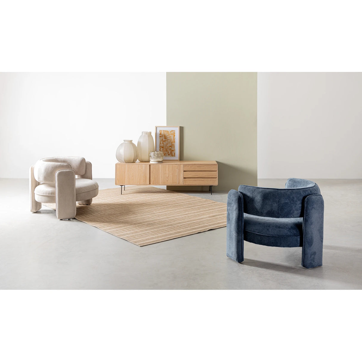 Sessel Aisha Blau - ZEN ZONE Furniture