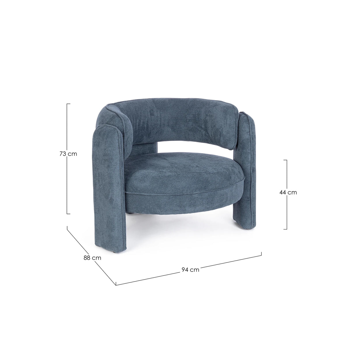 Sessel Aisha Blau - ZEN ZONE Furniture