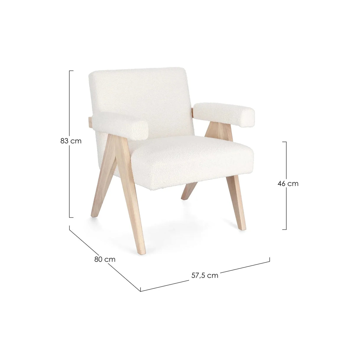 Faiza Sessel Elfenbein - ZEN ZONE Furniture
