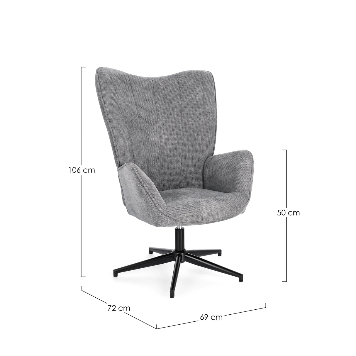 Sessel Inas Grau - ZEN ZONE Furniture