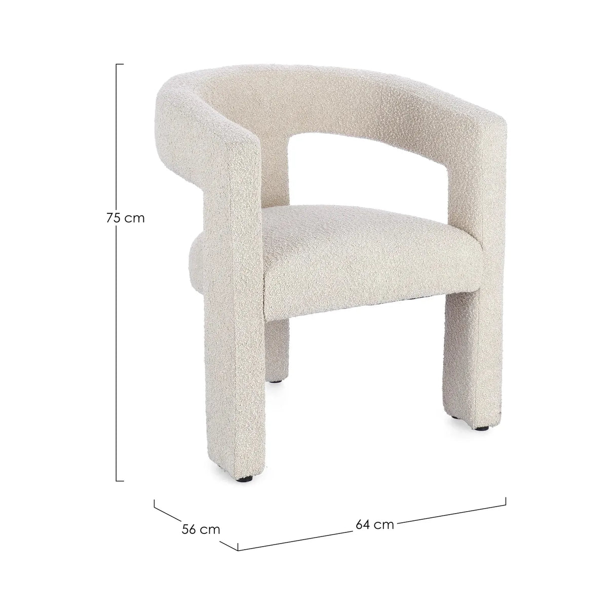 Arabella Stuhl Ice mit Armlehnen - ZEN ZONE Furniture