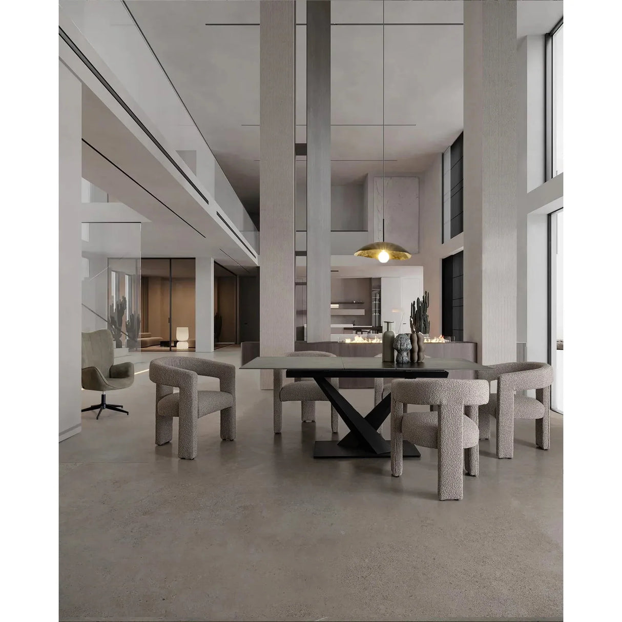 Arabella Stuhl Grau Pearl mit Armlehnen - ZEN ZONE Furniture