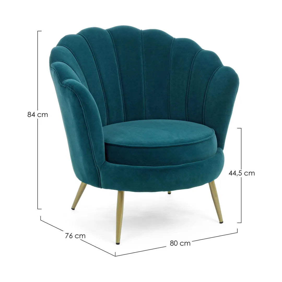 Giliola Sessel Blau - ZEN ZONE Furniture
