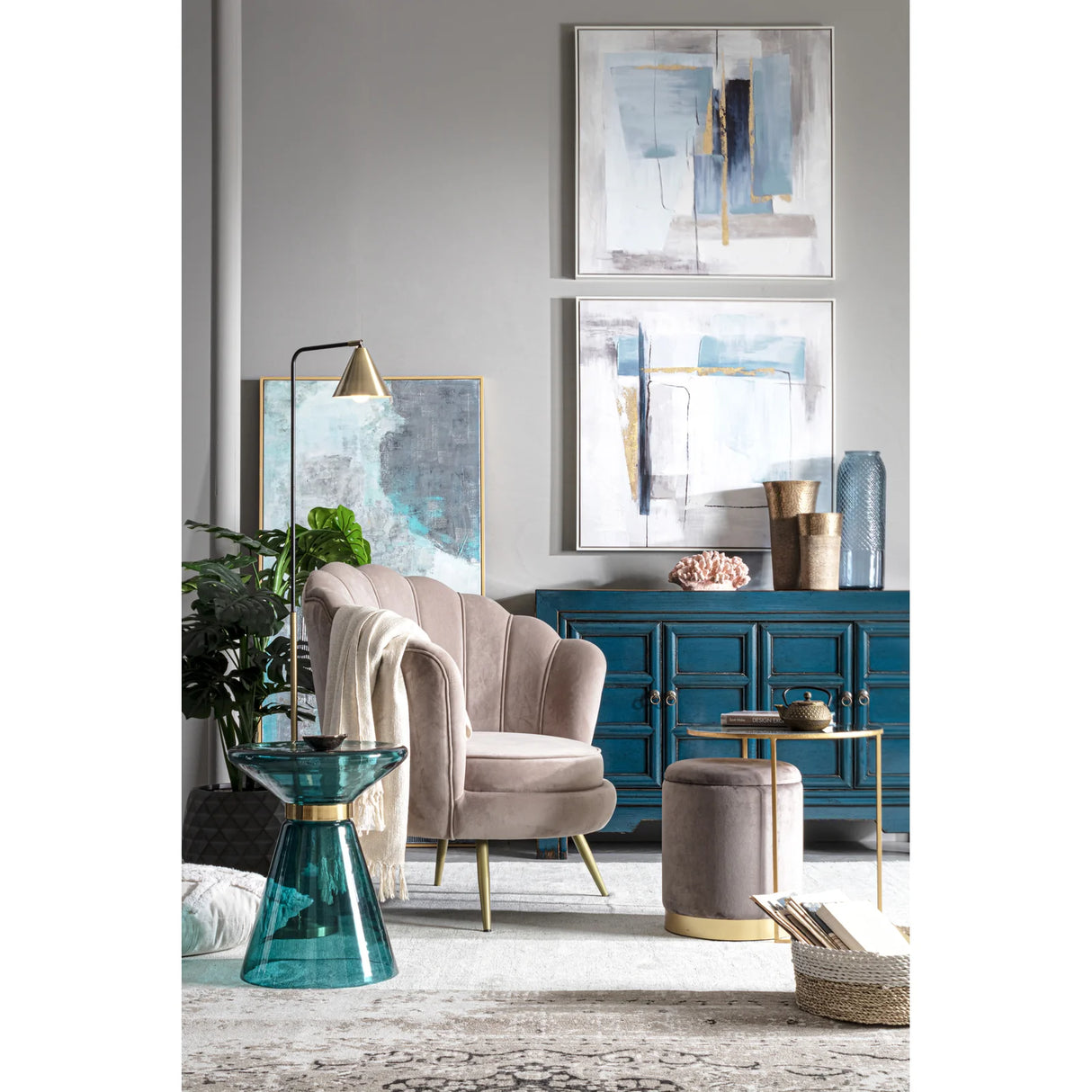 Sessel Giliola Helles Grau - ZEN ZONE Furniture